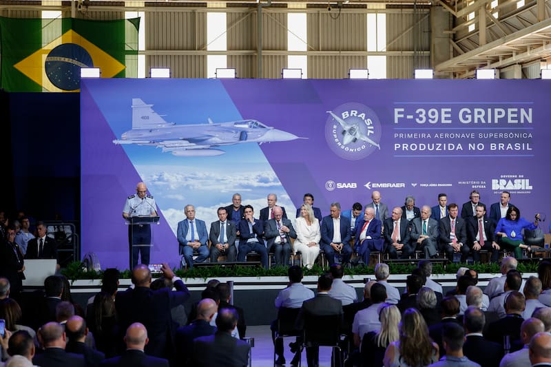 La fabricación local del Gripen forma parte de un plan de modernización militar que contempla una inversión de 5.000 millones de dólares hasta 2027.