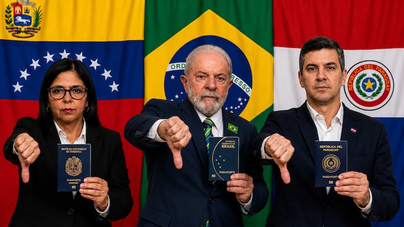 Brasil, Venezuela y Paraguay bloquearán el ingreso y la salida del país a las personas que posterguen este trámite del pasaporte.