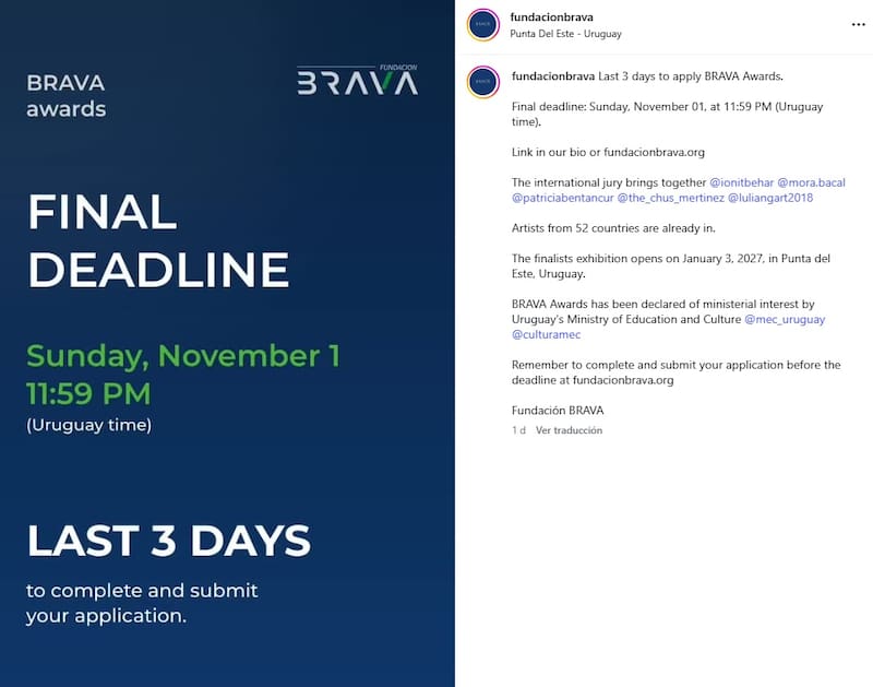 Brava Awards, últimos días