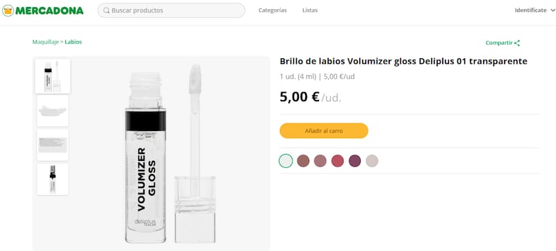 Este labial de Mercadona es tendencia: se trata de un gloss con efecto volumen y que deja los labios hidratados.