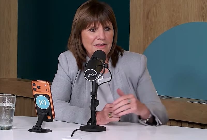 La exministra y ahora senadora Patricia Bullrich, una de las principales impulsoras de la baja de edad de imputabilidad