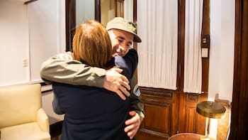 Patricia Bullrich recibió al gendarme Nahuel Gallo en el Senado