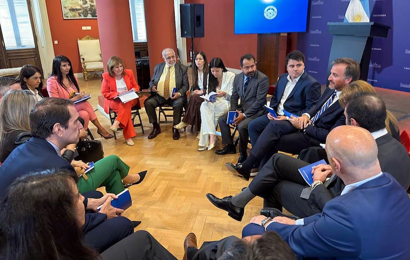 Senadores de la Libertad Avanza en la Casa Rsada