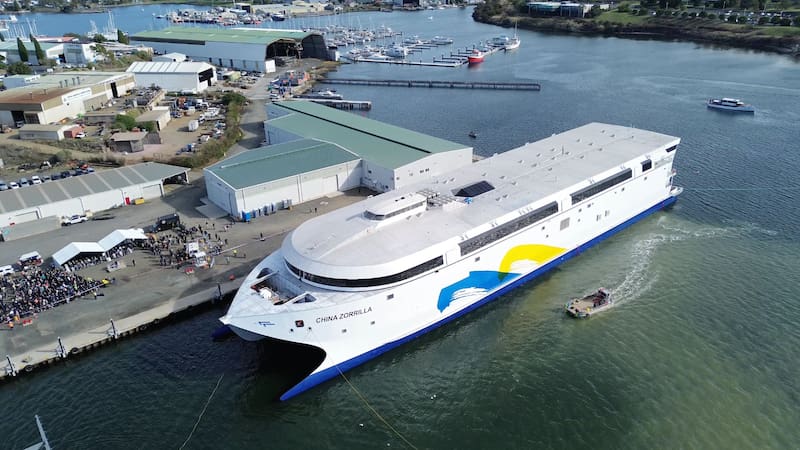Un nuevo ferry llegará desde Australia a Sudamérica para conectar Buenos Aires y Colonia. Foto: Buquebus.