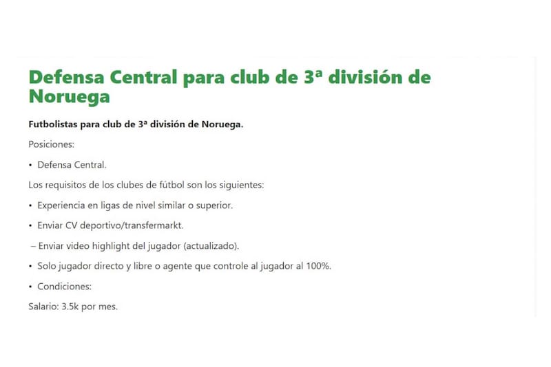 El club difundió la búsqueda a través de plataformas digitales y redes sociales para ampliar el alcance del reclutamiento.