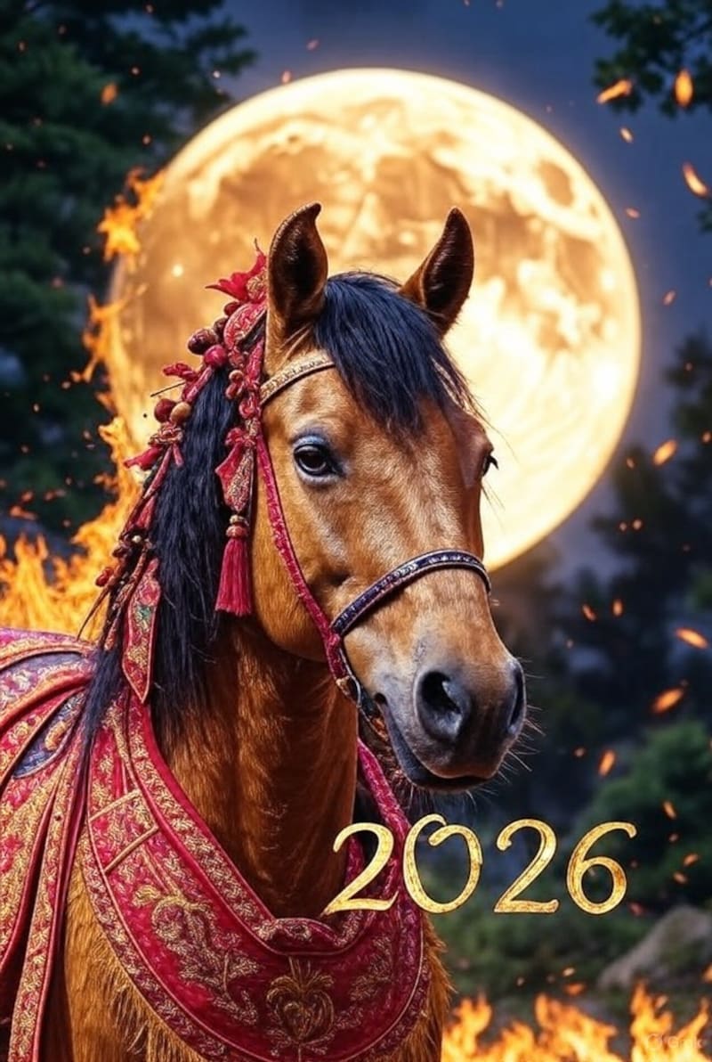 El Caballo es el séptimo animal de la rueda zodiacal china.