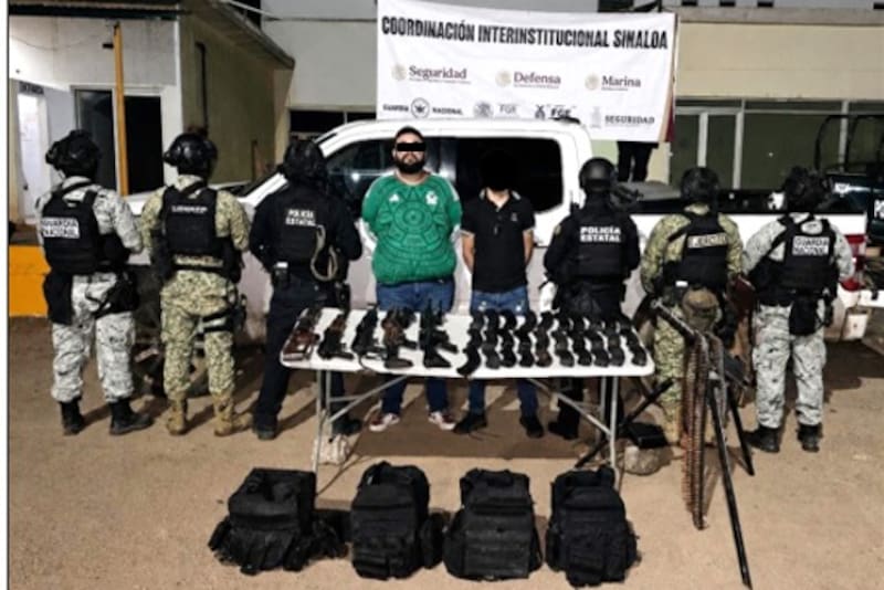 Ejército Mexicano y Guardia Nacional en coordinación con la Fiscalía General de la República, aseguraron en Sonora al Cártel del Pacífico 81 armas de fuego y 274,800 municiones