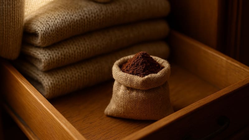 Poner café molido en los cajones y armarios | Para qué sirve y por qué se utiliza en esta época del año. Foto (IA)