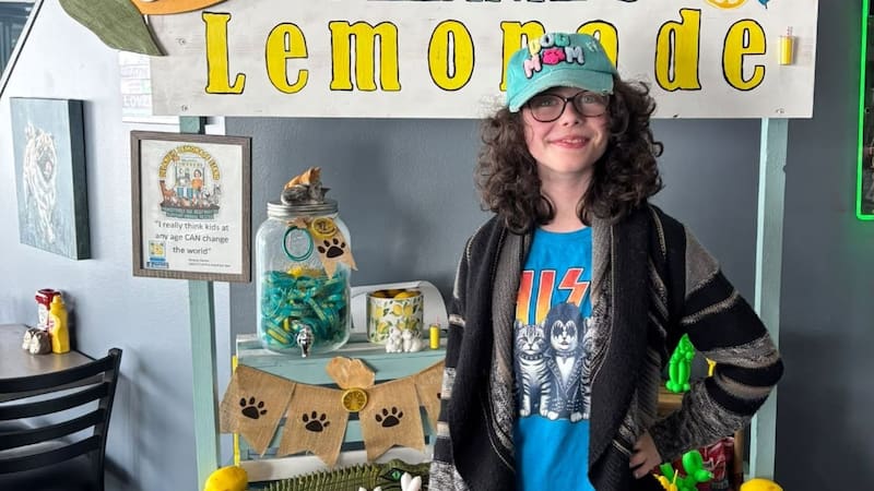 Delanie Denis recibió en 2022 el reconocimiento a “Niña del año”, una distinción otorgada por ASPCA por su trabajo en favor de los animales. (Fuente: Cafe Delanie)