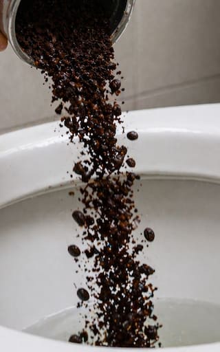 Poner café usado en una taza y tirarlo en el inodoro: para qué sirve y por qué lo recomiendan