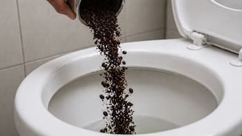 Poner café usado en una taza y tirarlo en el inodoro: para qué sirve y por qué lo recomiendan