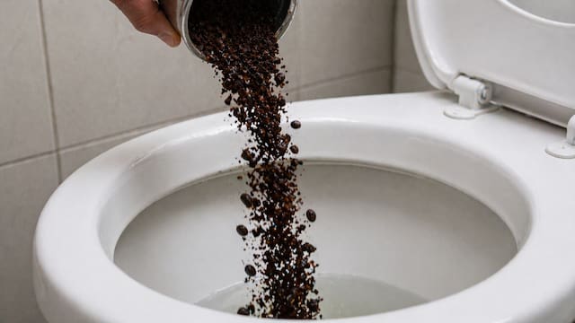 Poner café usado en una taza y tirarlo en el inodoro: para qué sirve y por qué lo recomiendan
