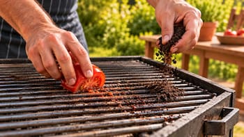Tirar café usado y frotar un tomate en la parrilla antes de hacer el asado: para qué sirve y por qué lo recomiendan