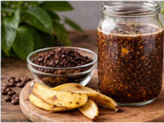 Mezclar café usado con cáscara de banana y agua | Para qué sirve y por qué lo recomiendan