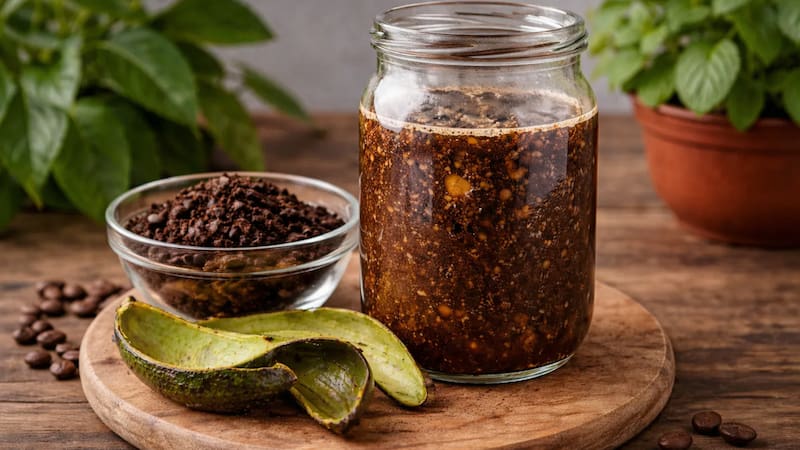 Mezclar café usado con cáscara de palta y agua es un truco casero que se volvió popular por sus beneficios. ¿Cuáles son?