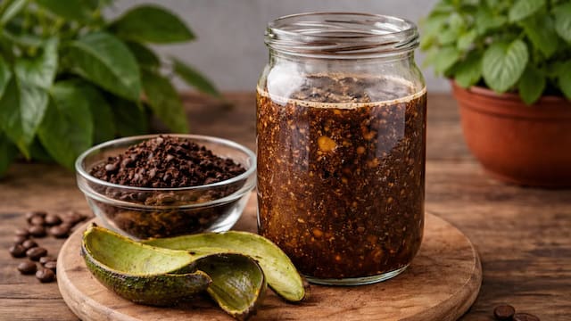 Mezclar café usado con cáscara de palta y agua | Para qué se utiliza y por qué lo recomiendan