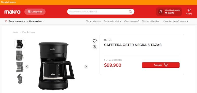 El electrodoméstico de Oster se consigue por $99.900 en Makro Colombia.