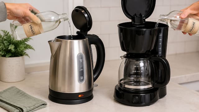 Poner vinagre adentro de la pava eléctrica y la cafetera: por qué lo recomiendan y para qué sirve
