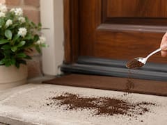 Rociar café molido en la entrada de la casa: para qué sirve y por qué lo recomiendan