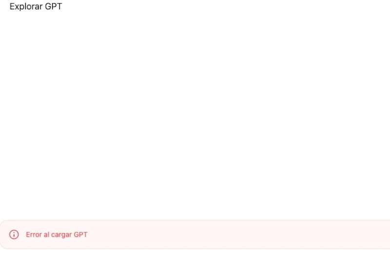 ChatGPT se quedó sin servicio.
