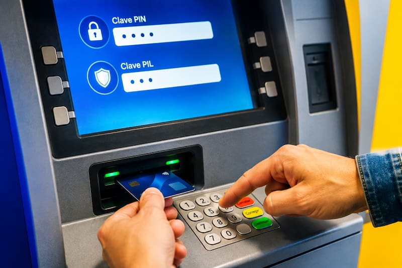 La clave PIN y la clave PIL cumplen funciones diferentes y conocer para qué sirve cada una puede evitar inconvenientes al realizar extracciones u otras operaciones bancarias. (Fuente: ChatGPT)