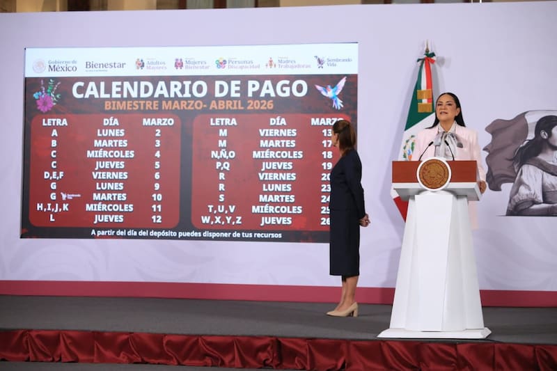 Confirman el nuevo calendario de pagos
