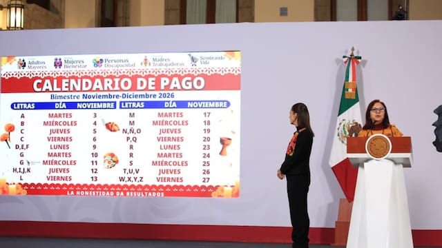 Calendario de pagos bimestre noviembre-diciembre | Estas son todas las fechas de depósito para las pensiones