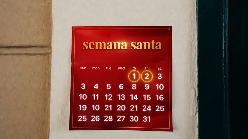 Calendario de Semana Santa 2026