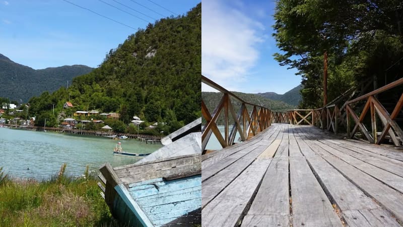 Su diseño urbano, único en la Patagonia, la convirtió en uno de los destinos más llamativos (Fuente: Municipio de Caleta Tortel).