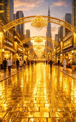 Oro en las calles | Pavimentarán la zona más lujosa del país: tendrá más de 1000 comercios con productos importados