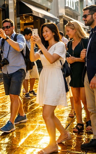 Increíble | El distrito más lujoso inaugura calle pavimentada con oro y más de 1000 tiendas: estas son todas las marcas confirmadas