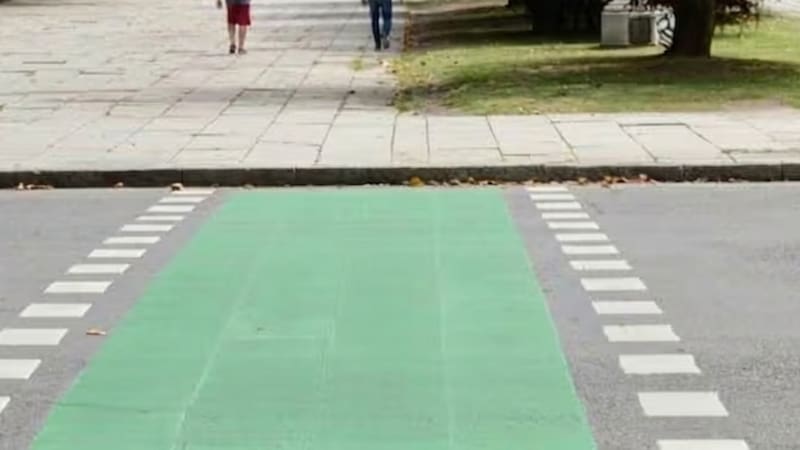Qué significa cuándo la calle esta pintada de verde.