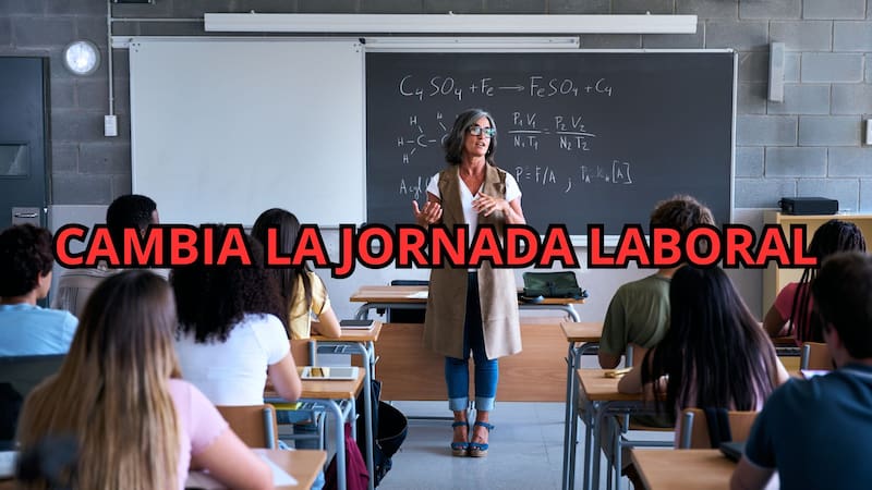 Cambia la jornada laboral para los profesores: teletrabajo, menos horas y seis días de asuntos propios en estas provincias