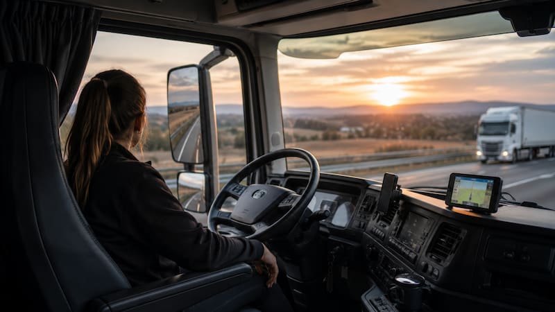Miriam, camionera argentina en Europa: “Paso entre 22 y 24 días fuera trabajando y cuando vuelvo a casa solo estoy tres o cuatro días”