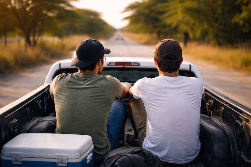 Habrá multas para todas las camionetas que lleven personas en la caja de carga.