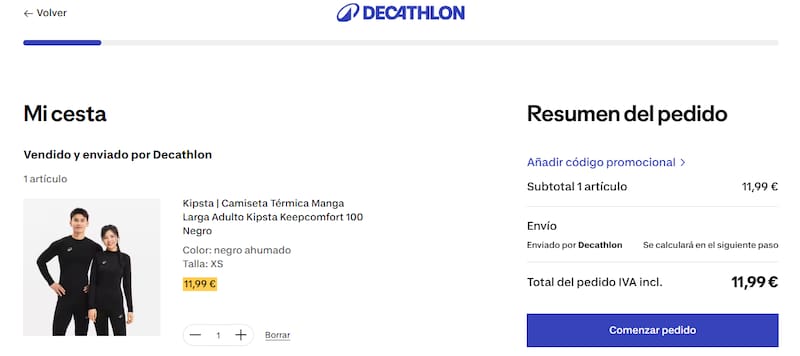 Esta camiseta térmica de Decathlon se consigue por menos de 12 euros.