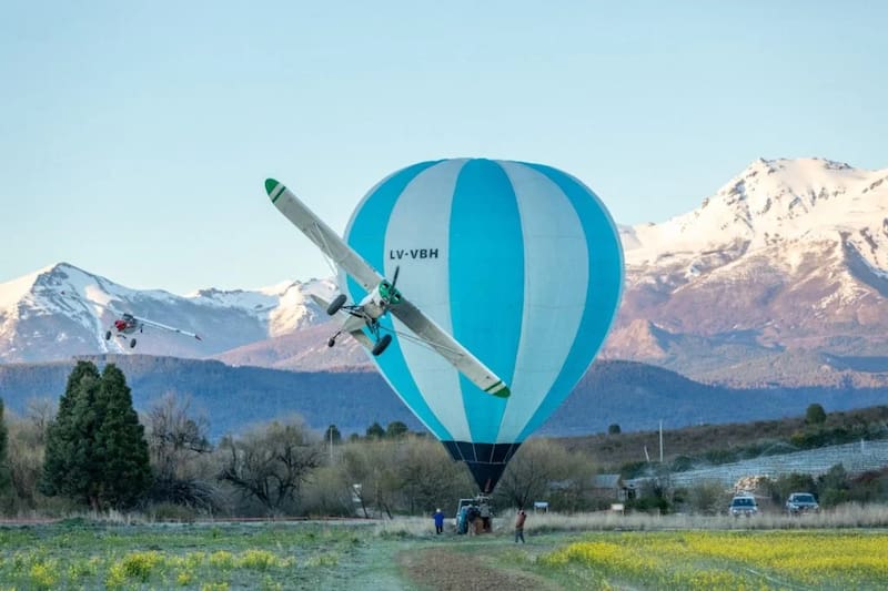 Paseos en globo aerostático sobre los tulipanes.