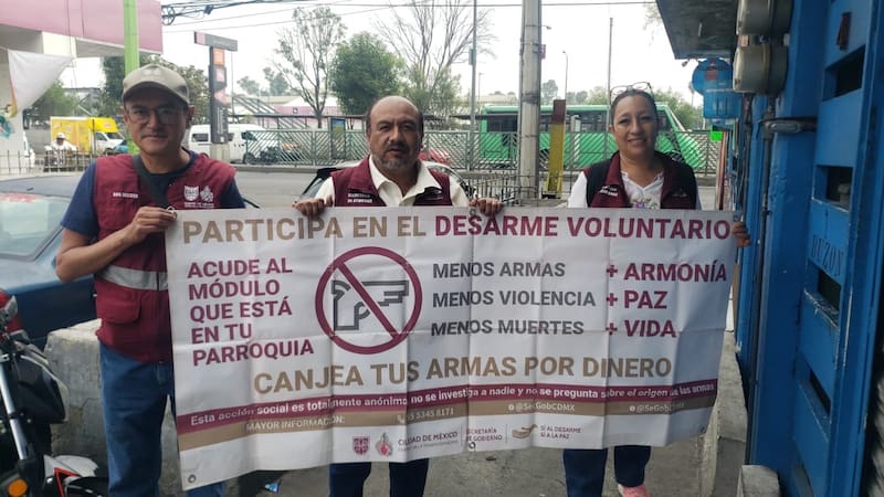 México sigue activo con su programa de desarme casa por casa.