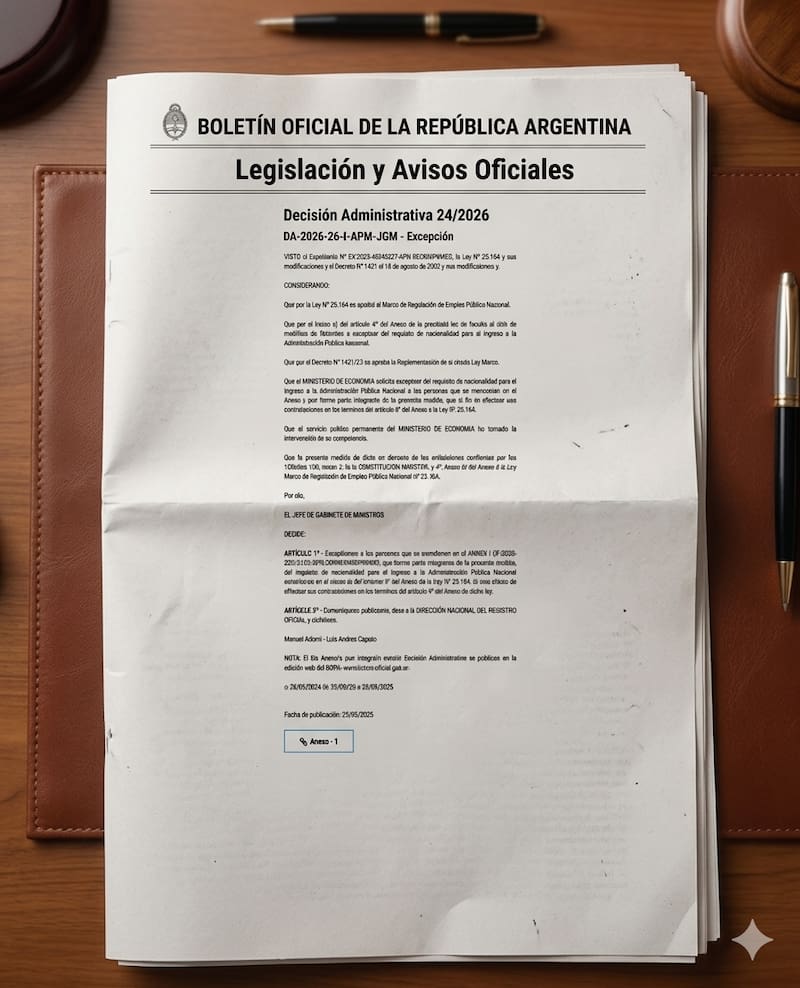 El Ejecutivo exceptuó el requisito de nacionalidad para incorporaciones en áreas estratégicas. Foto: Gemini (ilustración).