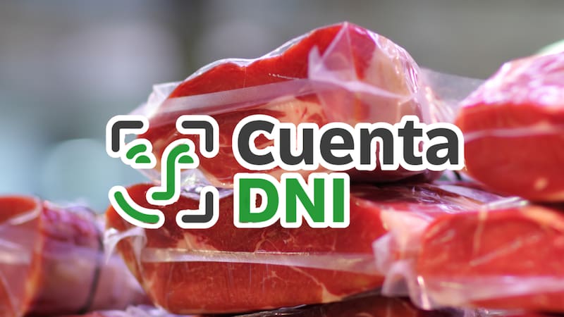El descuento en carnicerías de Cuenta DNI aumentó para diciembre.