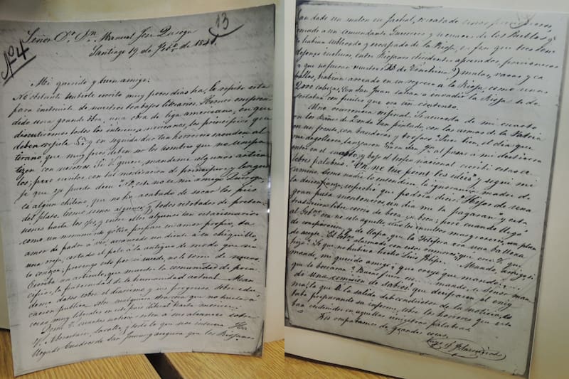 La carta de Sarmiento para Quiroga Rosas.