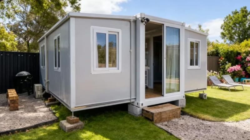 Estas casas modulares pueden quedar completamente ensamblados en apenas diez horas (Fuente: Mercado Libre).