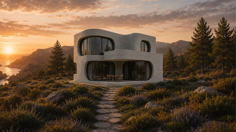 Las casas construidas con impresión 3D llegaron a la Argentina: entregan hogares en 48 horas.