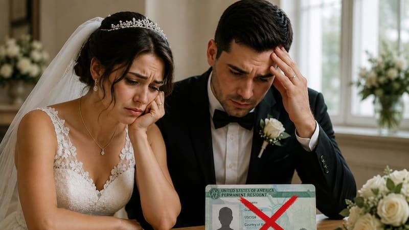 Casarse con un ciudadano de Estados Unidos ya no garantiza la Green Card.