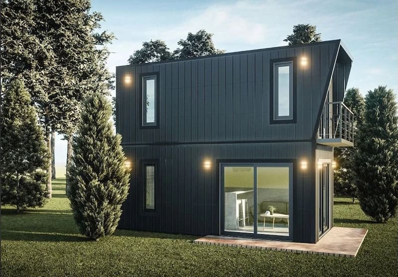 Casas modulares con financiamiento del Banco Provincia.