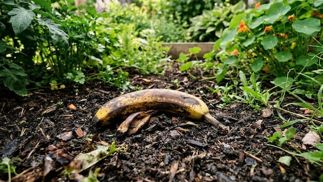 Tirar la cáscara de banana en el jardín: para qué sirve y cómo conviene hacerlo