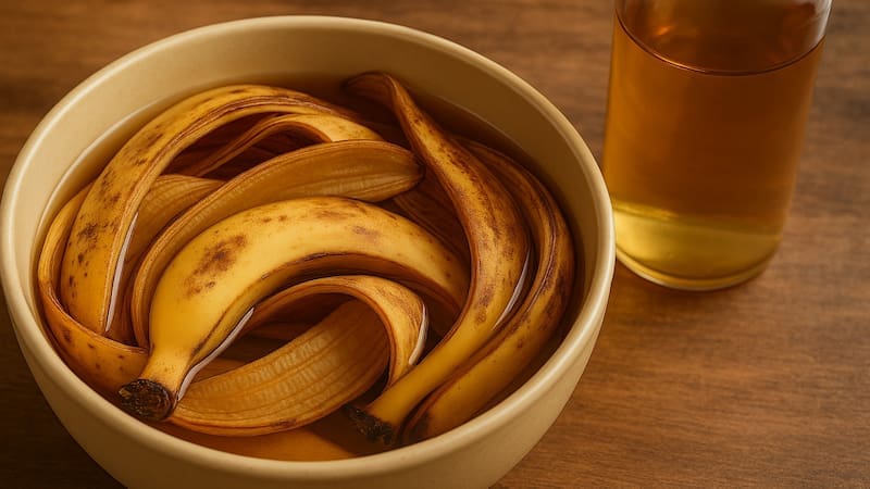 Mezcla de bananas con cerveza.