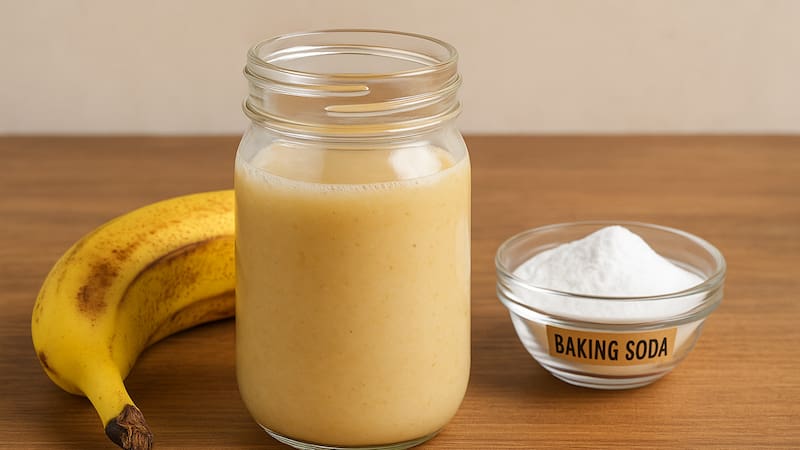 Una mezcla natural de rápido preparado que limpia, desinfecta y nutre usando solo cáscara de banana, agua y bicarbonato. (Fuente: Archivo)