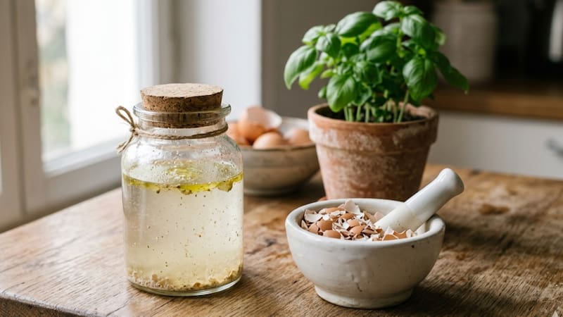 Mezclar cáscara de huevo con aceite: para qué sirve y por que lo recomiendan.