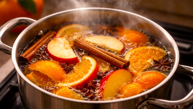 Calentar cáscara de mandarina, manzana y canela: por qué lo recomiendan y para qué sirve